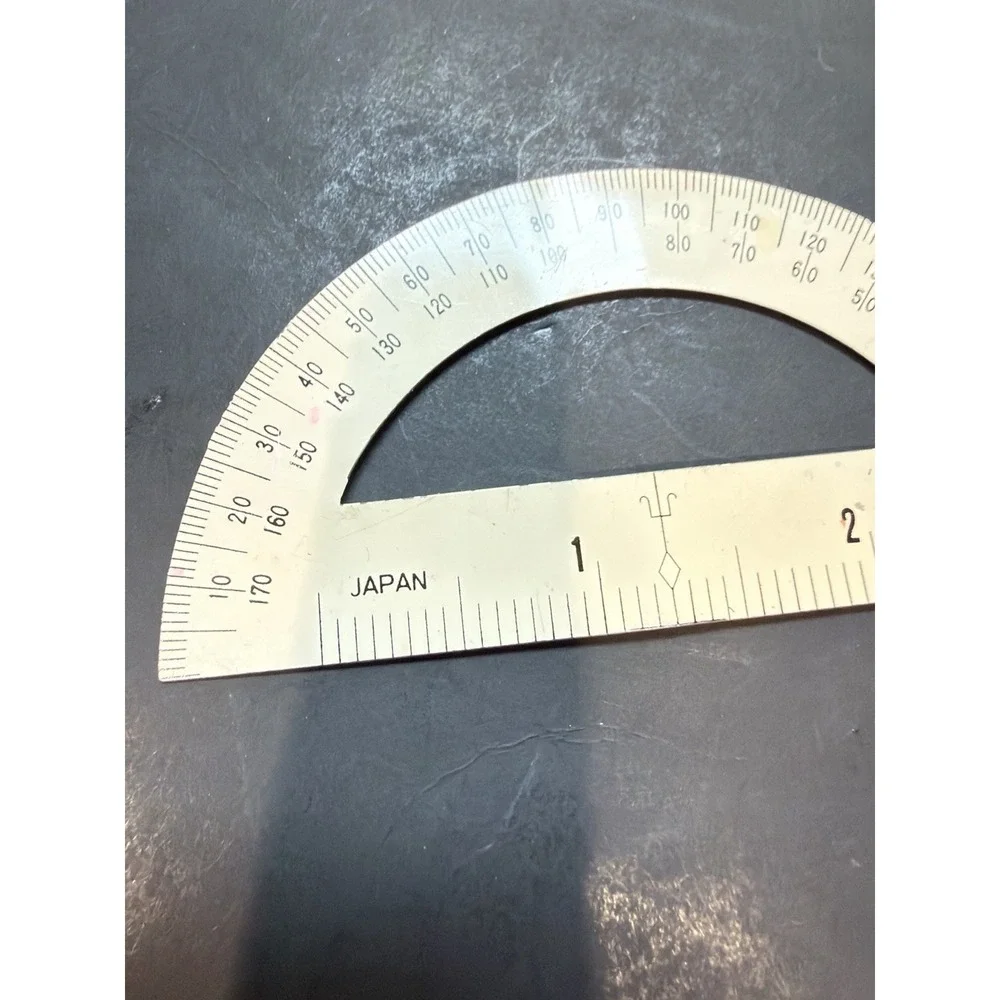 Vintage Drafting Tool Lot Sterling Protractor Geometry Ruler Template 72' Borden